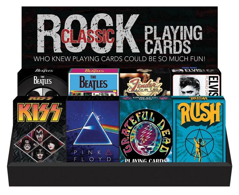 Classic Rock Prepack Display 8x3 playing cards