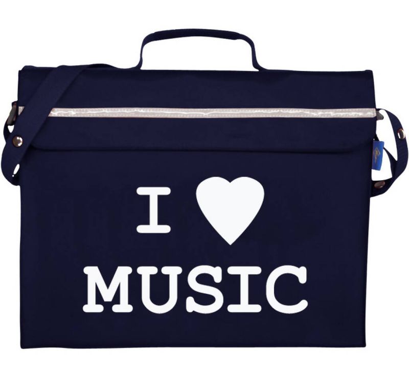 Primo Music Bag - I Love Music (Navy)