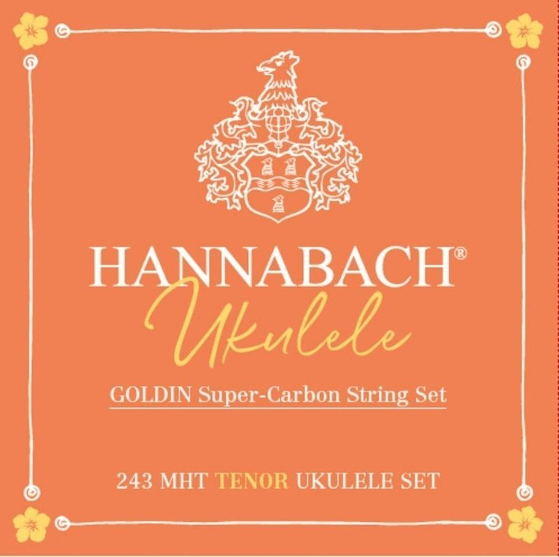 Hannabach Strings for ukulele Tenor Ukulele  Goldin 243MHT Satz Set Tenor