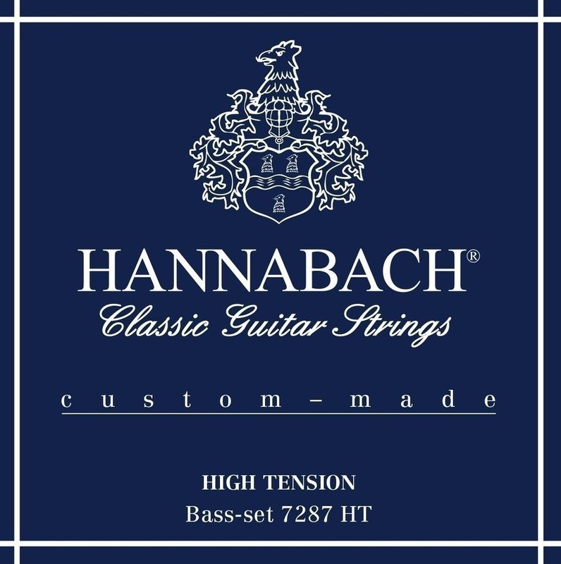 Hannabach Strings for classic guitar Series 728 High Tension Custom Made 3er Bass high