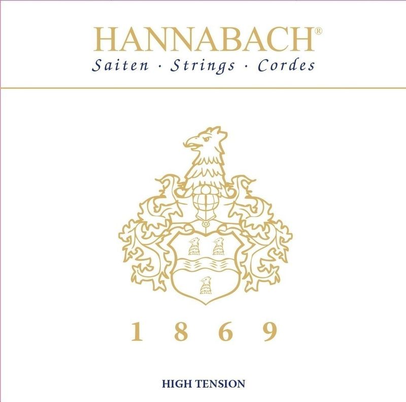 Hannabach Strings for classic guitar Serie 1869 Carbon/Gold HT E6 Gold HT
