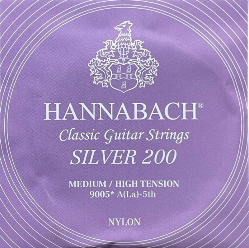 Hannabach Strings for classic guitar Series 900 Medium/High Tension Silver 200 A5w