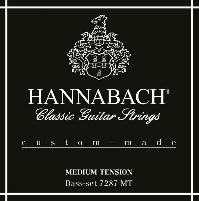 Hovedbilde Hannabach Strings for classic guitar Series 728 Medium Tension Custom Made 3er Bass medium