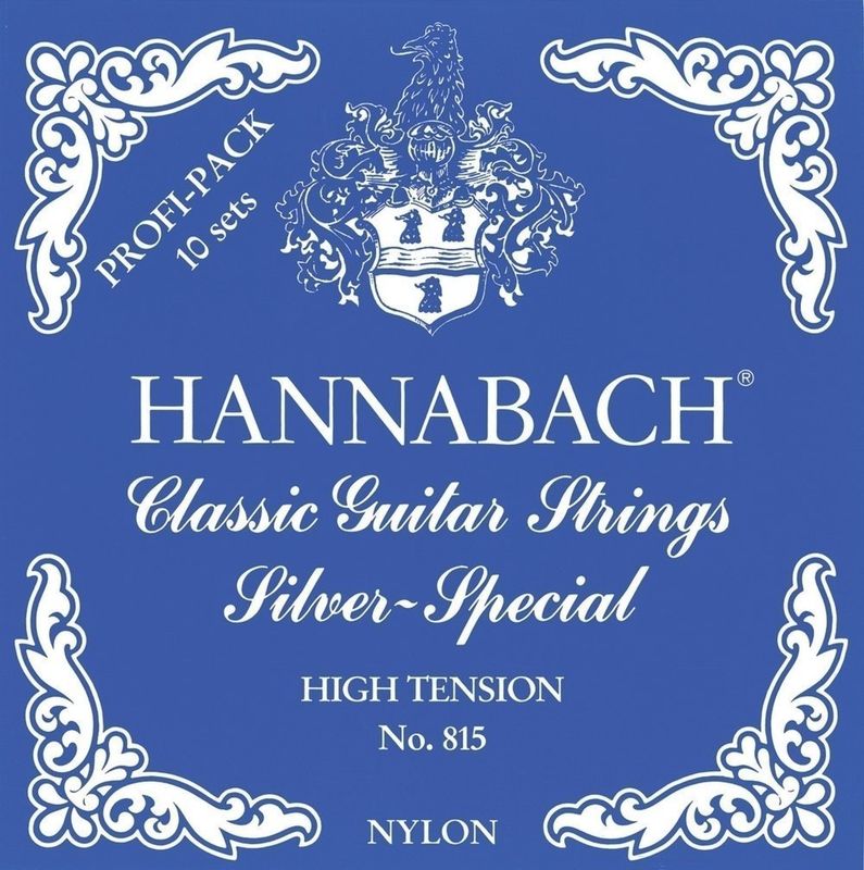 Hannabach Strings for classic guitar Serie 815 Professional pack Silver special Bass-Pack High