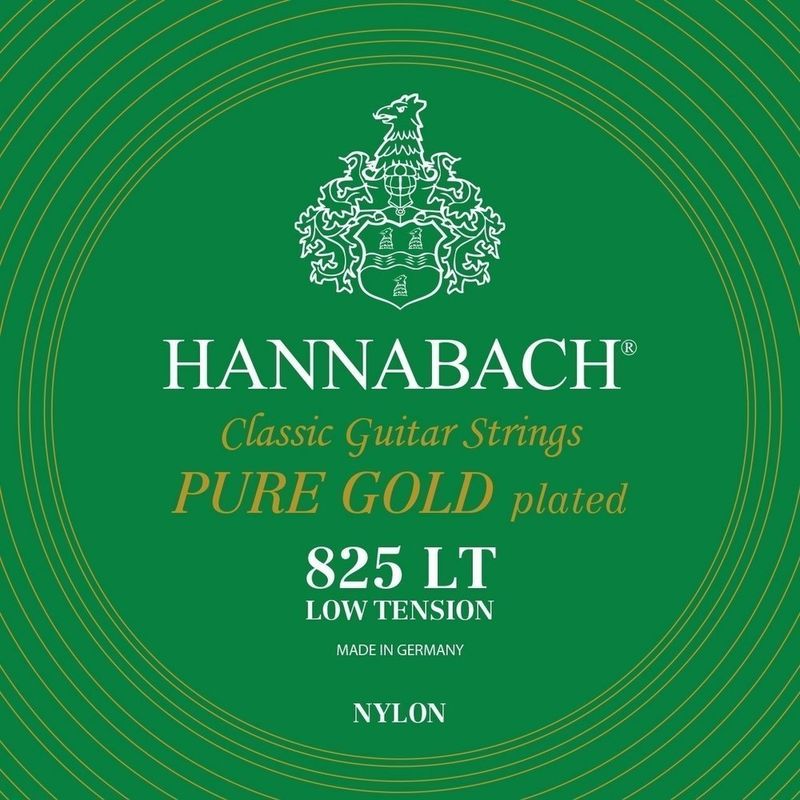 Hannabach Strings for classic guitar Serie 825 Low tension specialized gold plated E1