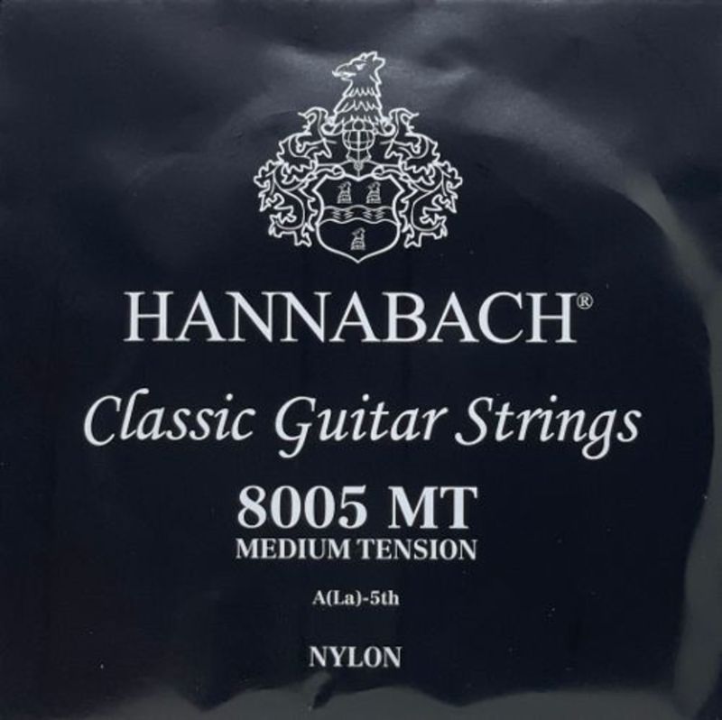 Hannabach Strings for classic guitar Serie 800 Medium tension Silver plated A5w