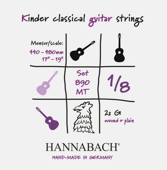 Hovedbilde Hannabach Strings for classic guitar Serie 890 ...