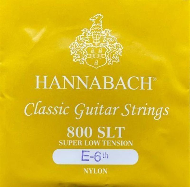 Hannabach Strings for classic guitar Serie 800 Super Low Tension Silver plated E6w