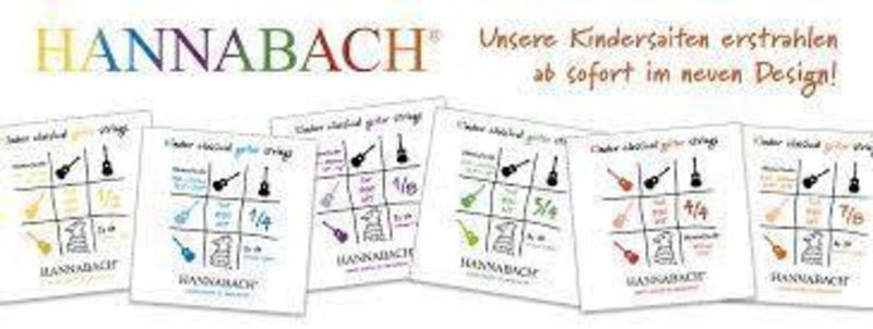 Hannabach Strings for classic guitar Serie 890 7/8 guitar for children Duel: 62-64 cm G3W