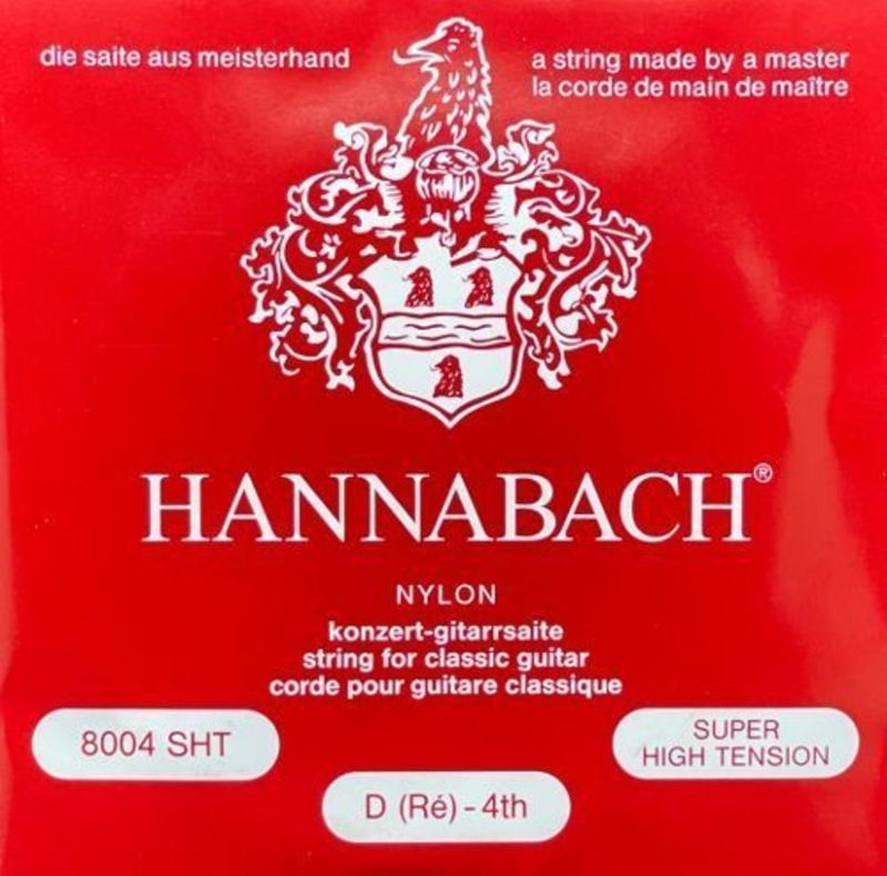 Hannabach Strings for classic guitar Serie 800 Super High Tension Silver plated D4w