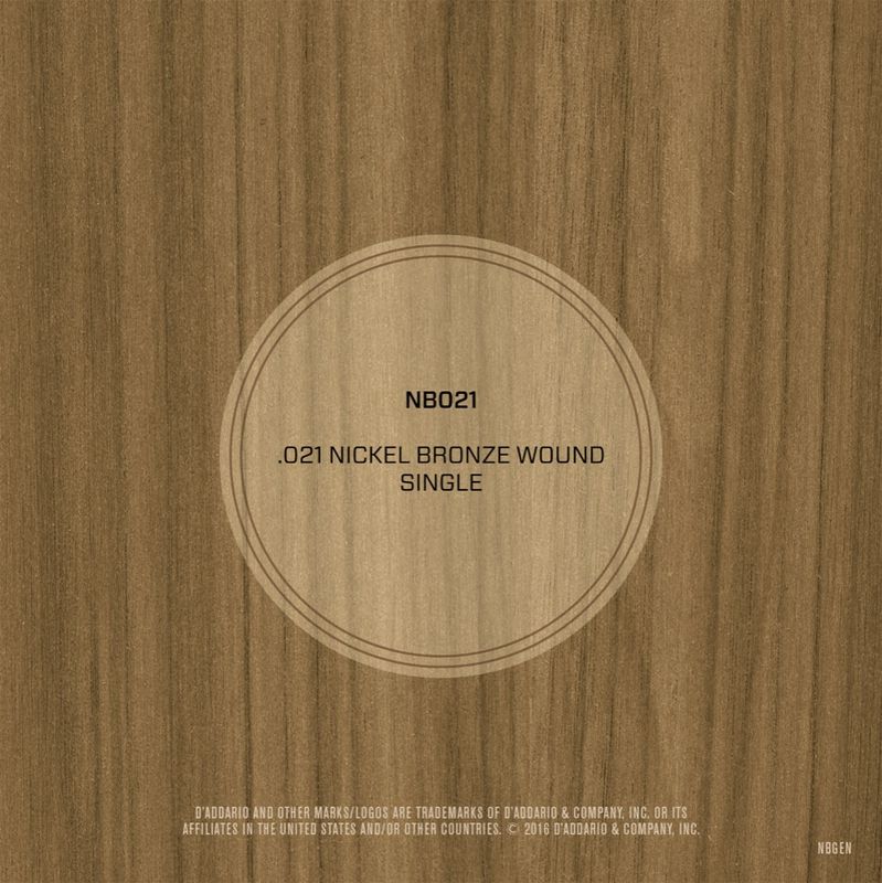 D'Addario NB021 Gitarsträng Nickel Bronze Wound 021