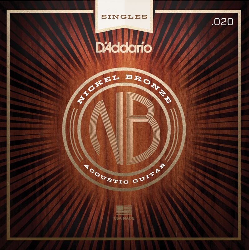 D'Addario NB020 Gitarsträng Nickel Bronze Wound 020