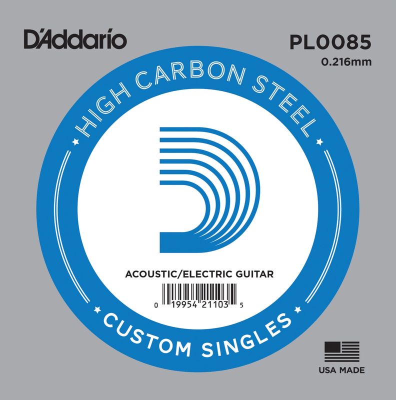 D'Addario PL0085 Gitarsträng Electric/Acoustic Plain Steel 0085