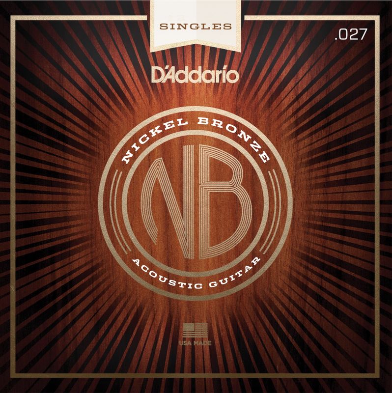 D'Addario NB027 Gitarsträng Nickel Bronze Wound 027
