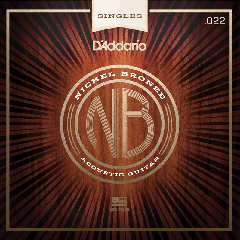 D'Addario NB022 Gitarsträng Nickel Bronze Wound 022