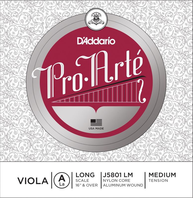 Daddario Orchestral J5801 LM Pro Arte Viola A Long/Medium Tension