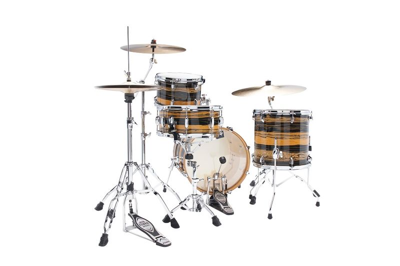 Tama CK48S-NET Superstar Classic MA 4-del Shell-kit, Natural Ebony Tiger Wrap