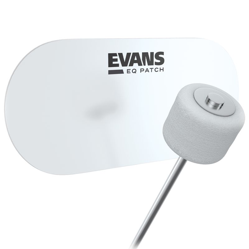 Evans EQPC2 Double Bass Drum Patch, Clear