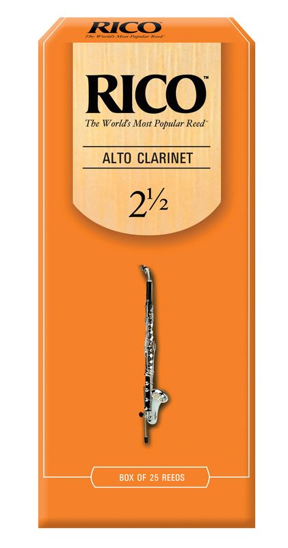 D'Addario RDA2525 Rörblad Rico Alt-klarinett 25-p. 2.5