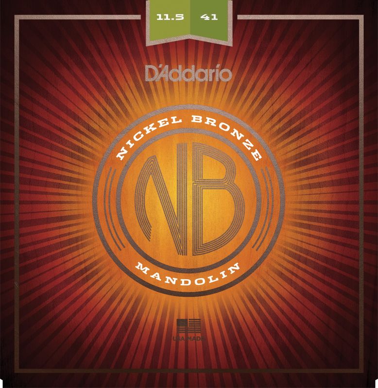 D'Addario NBM11541 Strängset Mandolin Nickel Bronze 0115-041 Medium/Heavy
