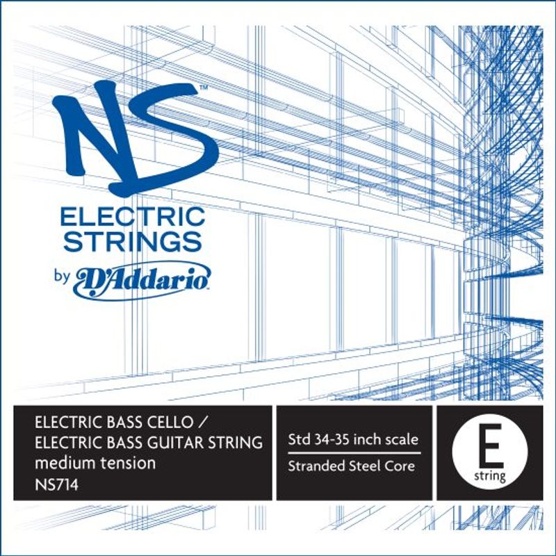 Daddario Orchestral NS714 NS Electric OmniBass E 34'' /Medium Tension