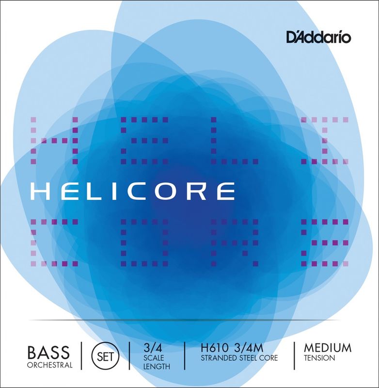 Daddario Orchestral H610 3/4M Helicore Orchestral Bas Set 3/4 /Medium Tension