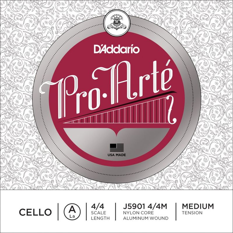 Daddario Orchestral J5901 4/4M Pro Arte Cello A 4/4 /Medium Tension