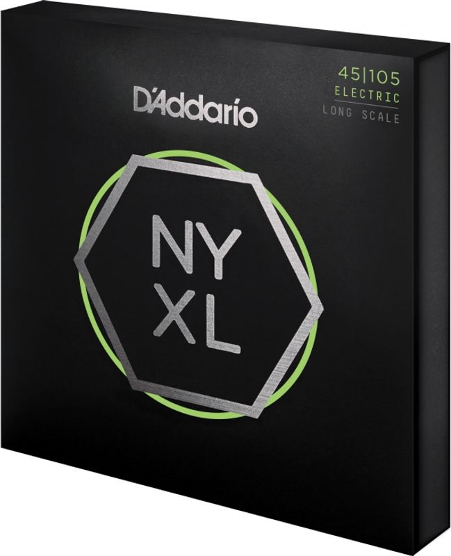 D'Addario NYXL45105 Strängset Elbas NYXL Nickel Wound 045-105 Custom Light