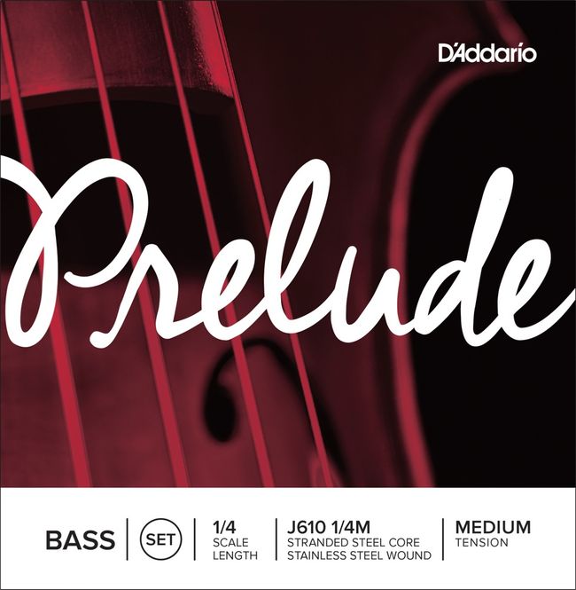 Hovedbilde Daddario Orchestral J610 1/4M Prelude Bas Set 1/4 ...
