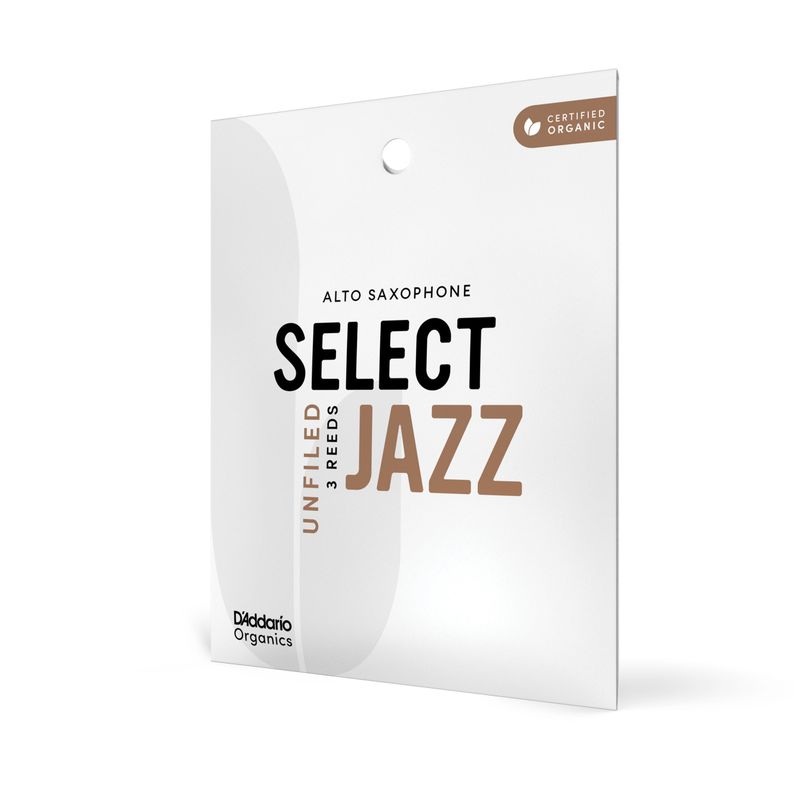 D'Addario ORRS03ASX2M Org. Select Jazz Un-Filed Alt-sax 3-p. 2M