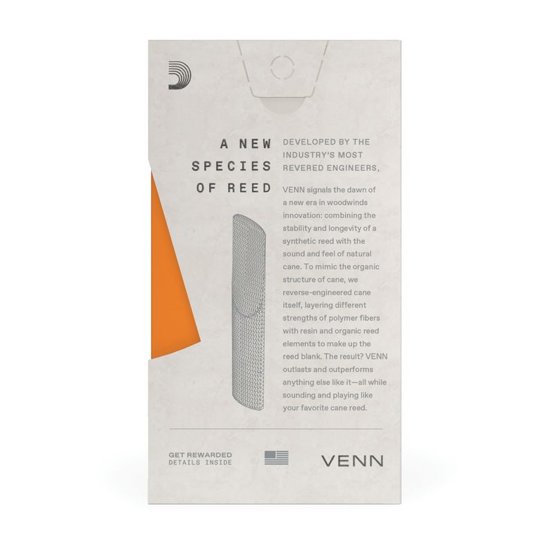 D'Addario VTS0120G2 D'Addario VENN rörblad Tenor-sax 2.0