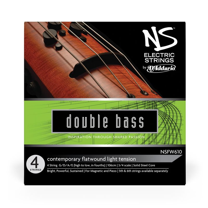 Daddario Orchestral NSFW610 NS Electric Contemporary Bass Set 3/4