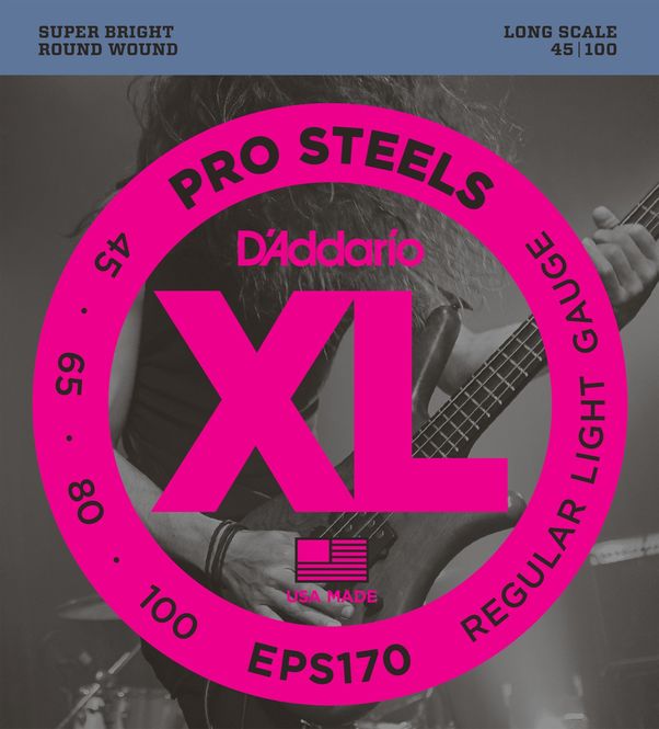 Hovedbilde D'Addario EPS170 Strängset Elbas ProSteels 045-100