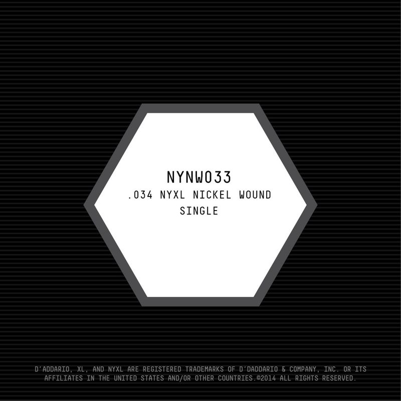 D'Addario NYNW033 Gitarsträng NYXL Nickel Wound 033