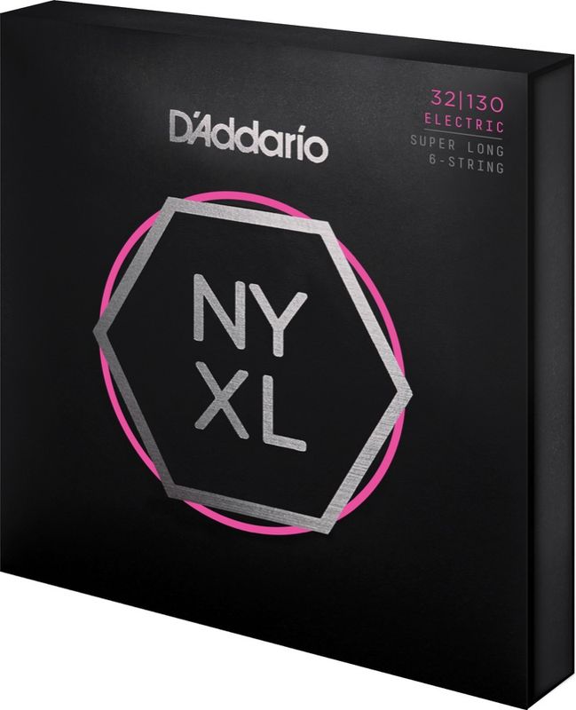 D'Addario NYXL32130SL Strängset Elbas NYXL Nickel Wound 032-130 6-str.Super Long