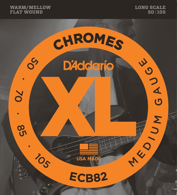 Hovedbilde D'Addario ECB82 Strängset Elbas Flat Wound ...