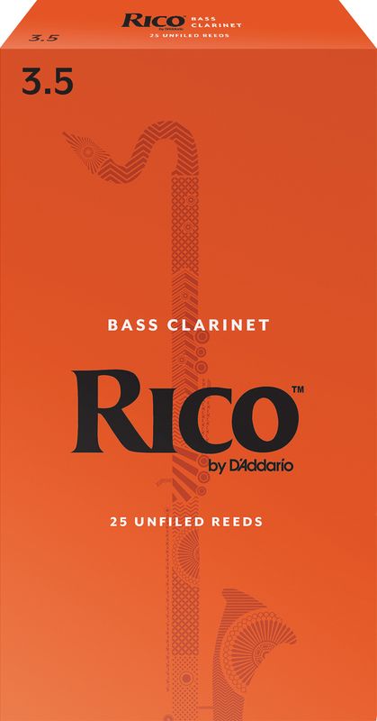 D'Addario REA2535 Rörblad Rico Bas-klarinett 25-p. 3.5