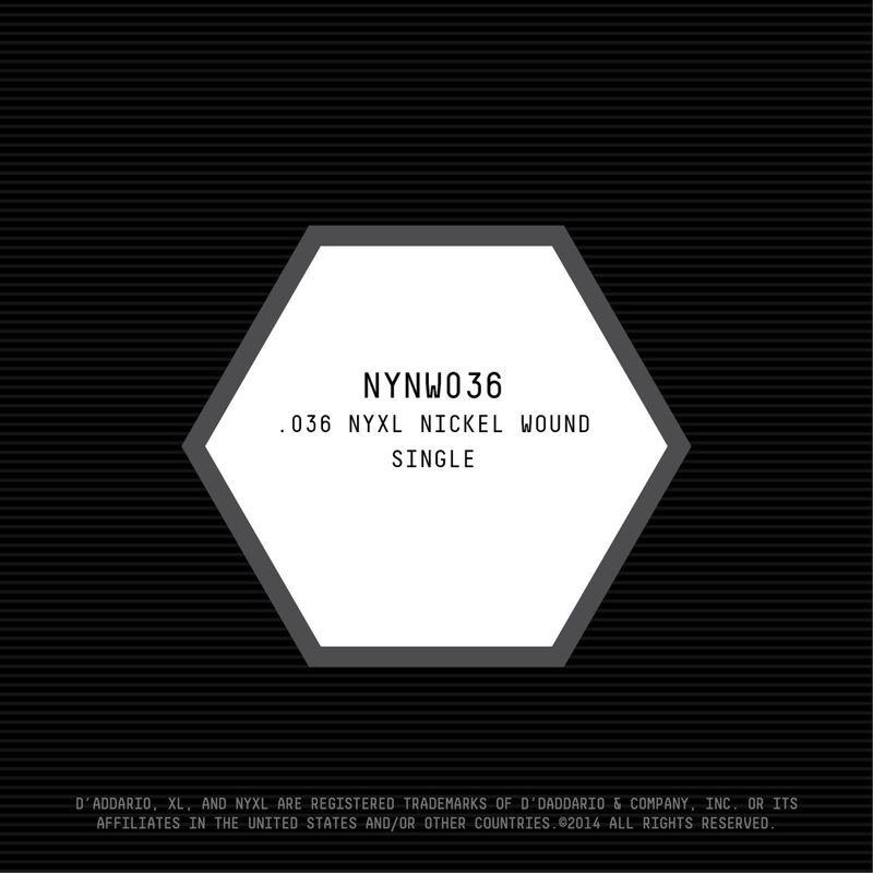 D'Addario NYNW036 Gitarsträng NYXL Nickel Wound 036