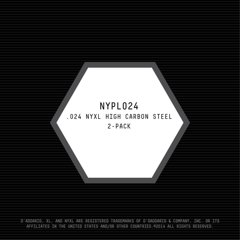 D'Addario NYPL024 Gitarsträng NYXL Plain 2-pack 024
