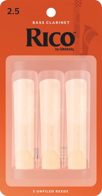 Hovedbilde D'Addario REA0325 Rörblad Rico Bas-Klarinett 3-p. ...