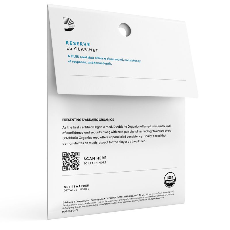 D'Addario ODBR0325 Org. Reserve Eb-Klarinett 3-p 2.5