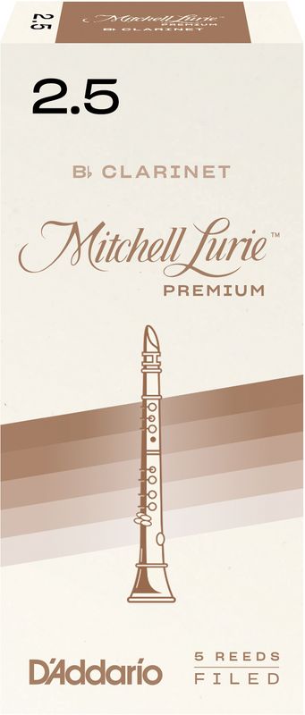 D'Addario RMLP5BCL250 Rörblad M.Lurie Premium Bb-Klarinett 5-p. 2.5