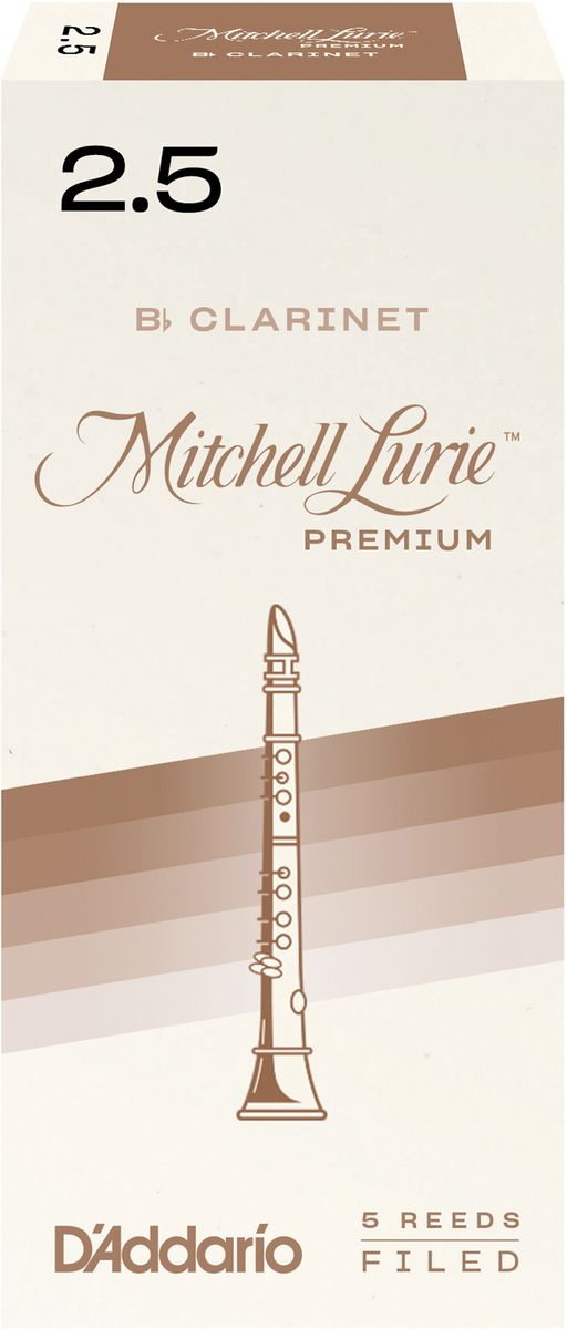D'Addario RMLP5BCL250 Rörblad M.Lurie Premium Bb-Klarinett 5-p. 2.5