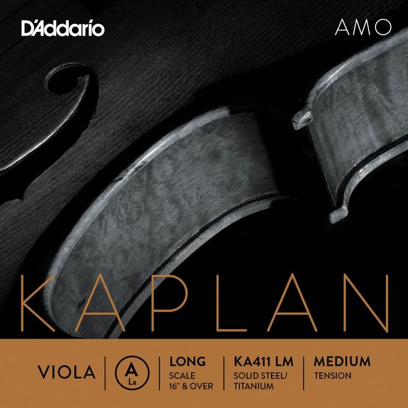 Daddario Orchestral KA411 LM Kaplan Amo Viola A Long /Medium Tension