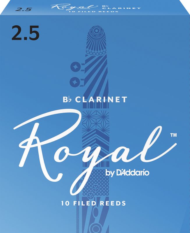 D'Addario RCB1025 Rörblad Royal Bb-Klarinett. 10-p. 2.5