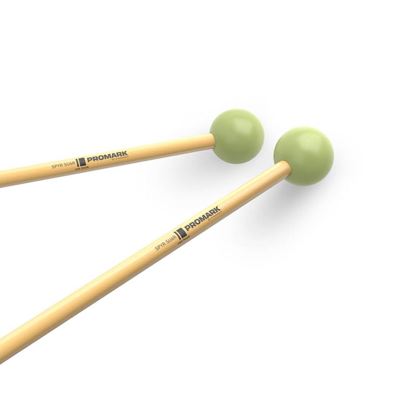 Promark SU6R SPYR Mallet Xylofon, Hytrel™ Medium-Hard, Rattan