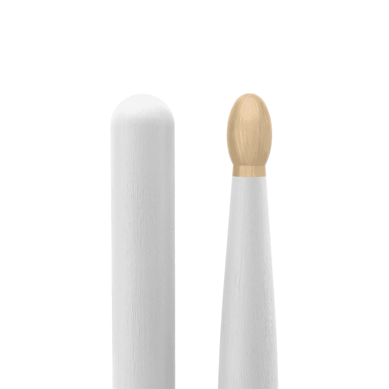 Promark TX5BW-WHITE Classic Painted Forward 5B, Oval tip - White