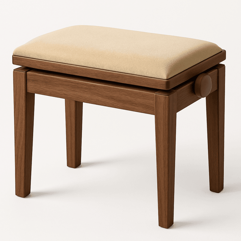 Hidrau BG1 Regulerbar Pianokrakk Valnøtt 1 Matt med Beige sete i Velur