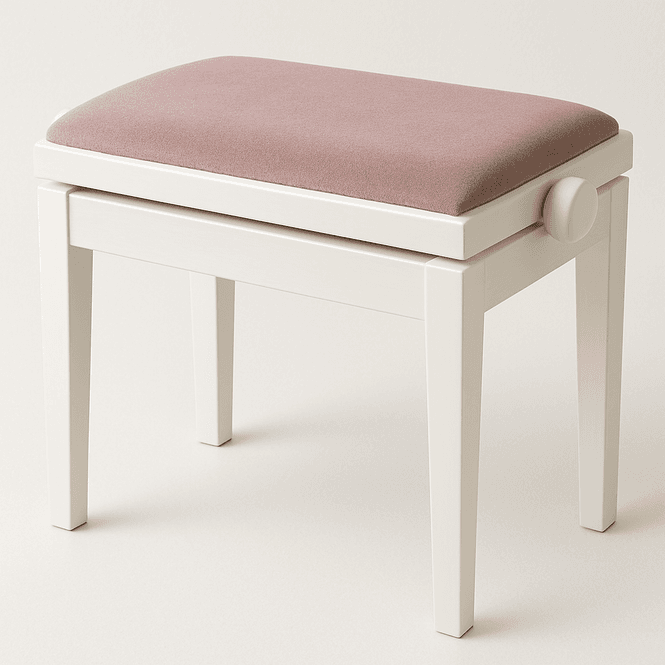 Hovedbilde Hidrau BG1 Regulerbar Pianokrakk Hvit Blank med ...