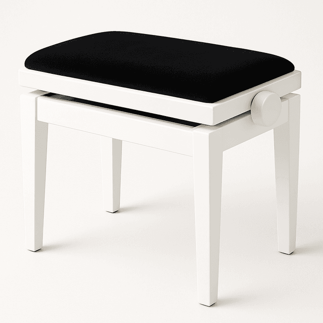 Hovedbilde Hidrau BG1 Regulerbar Pianokrakk Hvit Blank med ...